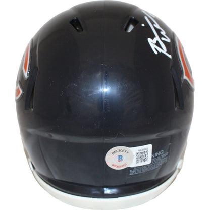 Brian Urlacher Signed Chicago Bears HOF Mini Helmet Beckett