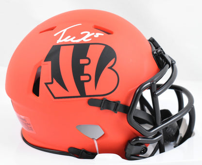 Tee Higgins Signed Cincinnati Bengals Rave Speed Mini Helmet