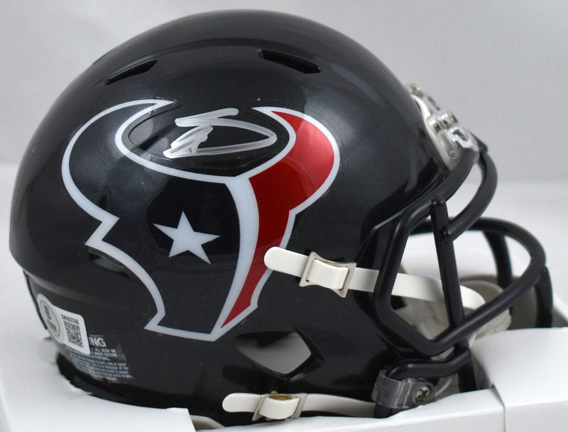 Stefon Diggs Autographed Houston Texans Speed Mini Helmet