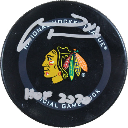 Marian Hossa Autographed Chicago Blackhawks Official Hockey Puck (HOF)