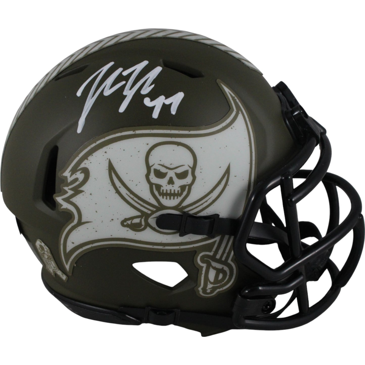 John Lynch Autographed Tampa Bay Buccaneers Salute to Service Mini Helmet