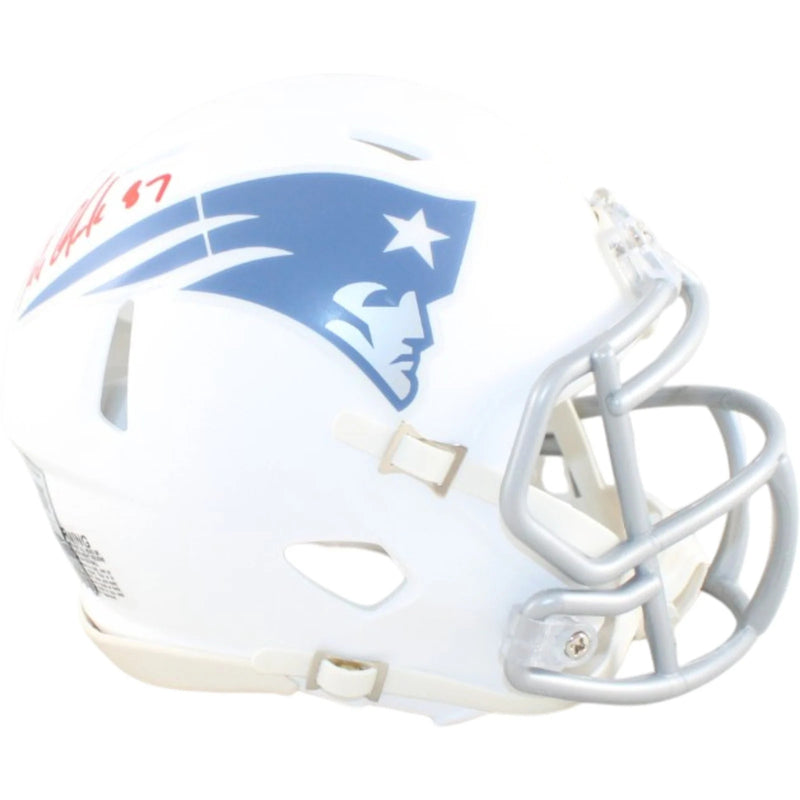 Rob Gronkowski Signed New England Patriots Rivalries Mini Helmet