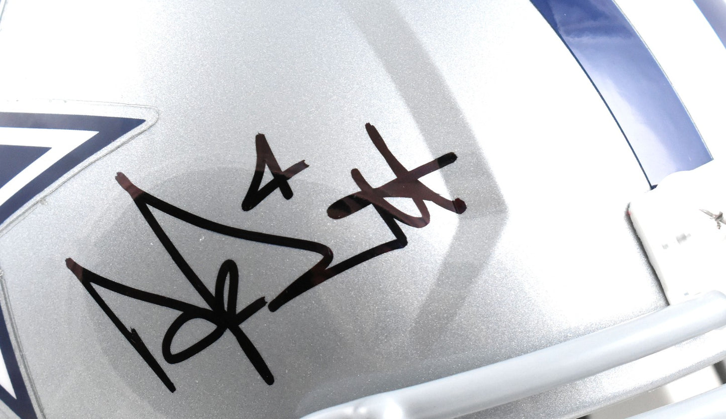 Dak Prescott Autographed Dallas Cowboys Full Size Speed Helmet