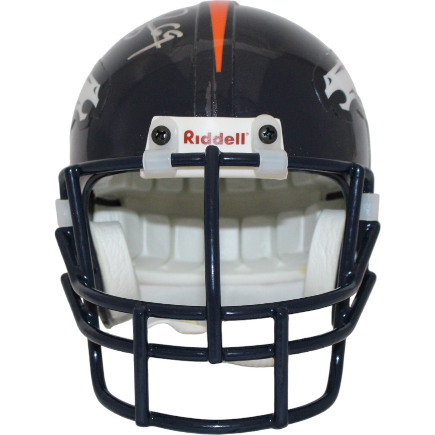 Mark Schlereth Signed Denver Broncos VSR4 Authentic Mini Helmet