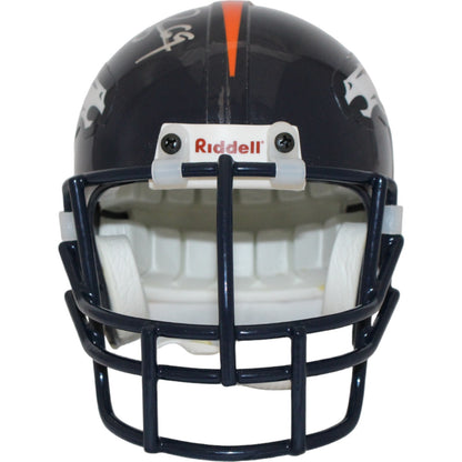Mark Schlereth Signed Denver Broncos VSR4 Authentic Mini Helmet