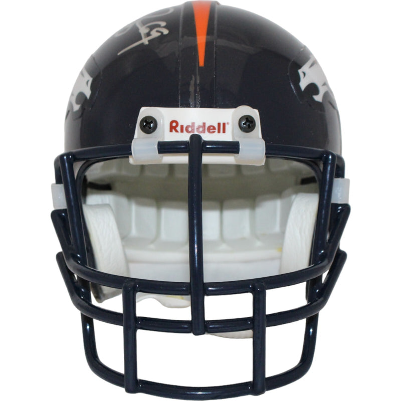 Mark Schlereth Signed Denver Broncos VSR4 Authentic Mini Helmet
