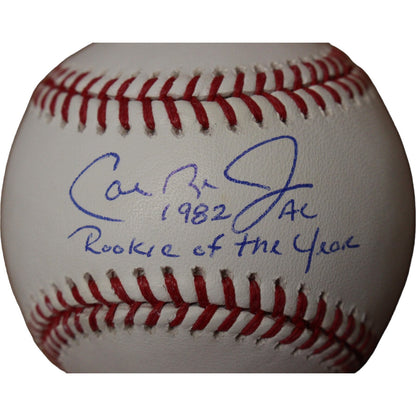 Cal Ripken Jr. Autographed Baltimore Orioles OML Baseball (1982 ROY)