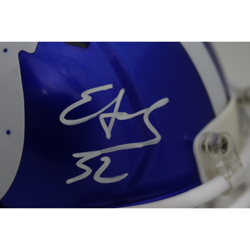Edgerrin James Signed Indianapolis Colts Flash Alternate Mini Helmet