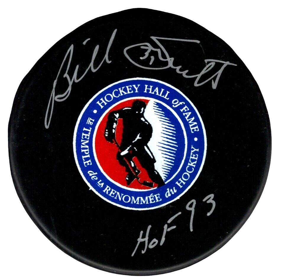 Billy Smith Signed New York Islanders Puck (HOF 93 Inscription)