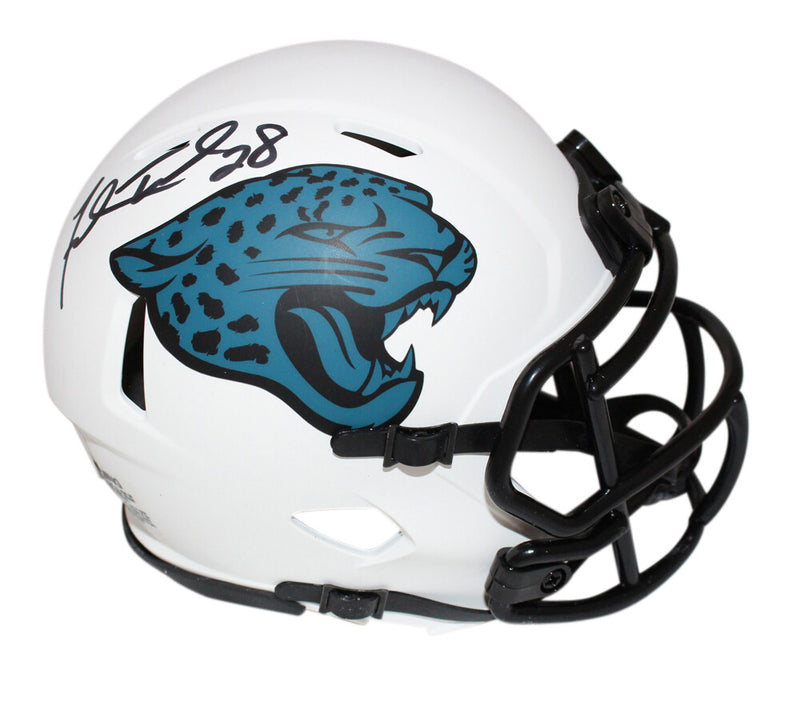 Fred Taylor Signed Jacksonville Jaguars Lunar Speed Mini Helmet BAS