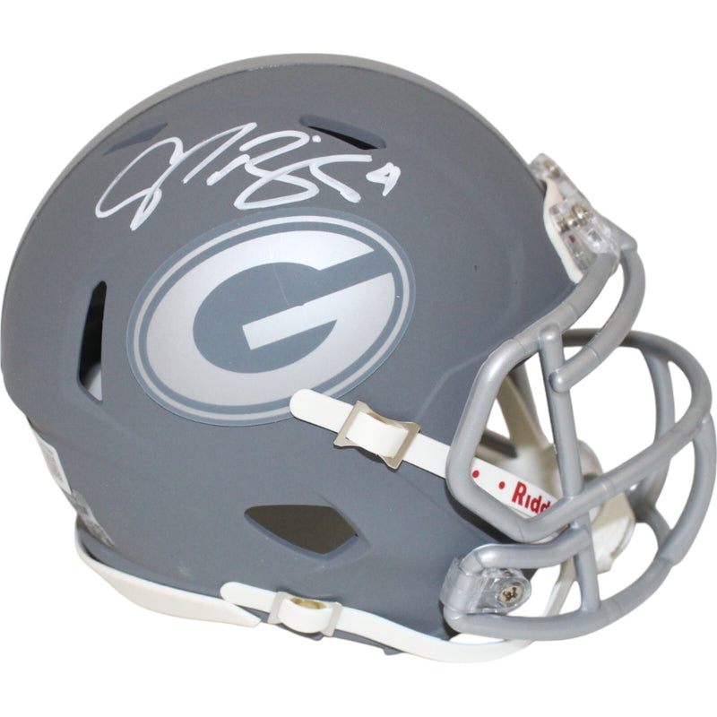 Champ Bailey Autographed Georgia Bulldogs Slate Mini Helmet