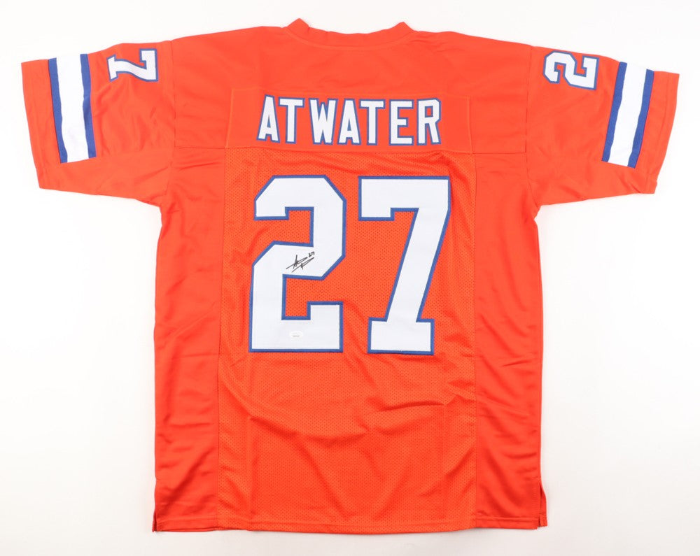 Steve Atwater Signed Denver Broncos Orange Custom Jersey