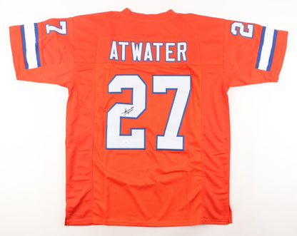 Steve Atwater Signed Denver Broncos Orange Custom Jersey