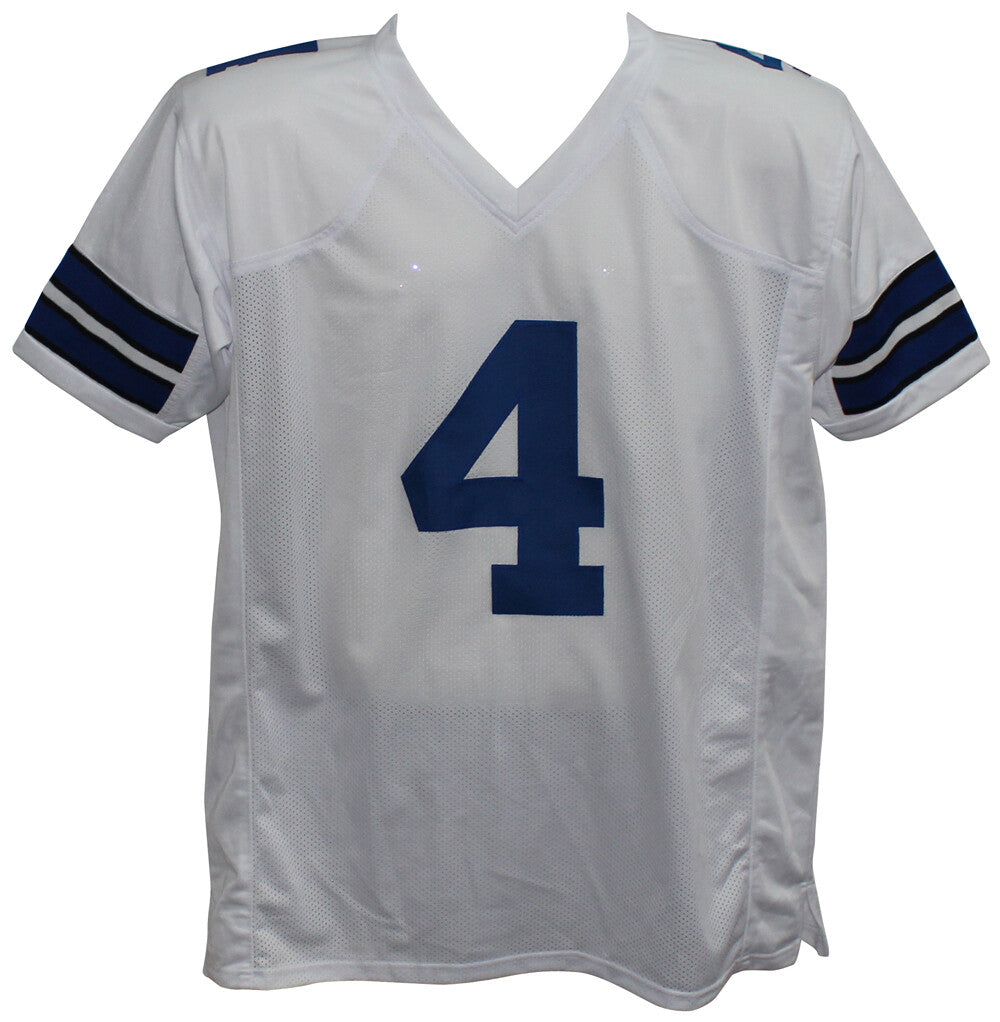 Dak Prescott Autographed Dallas Cowboys Custom Jersey (White)