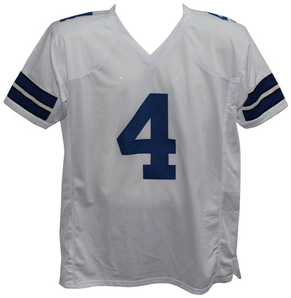 Dak Prescott Autographed Dallas Cowboys Custom Jersey (White)