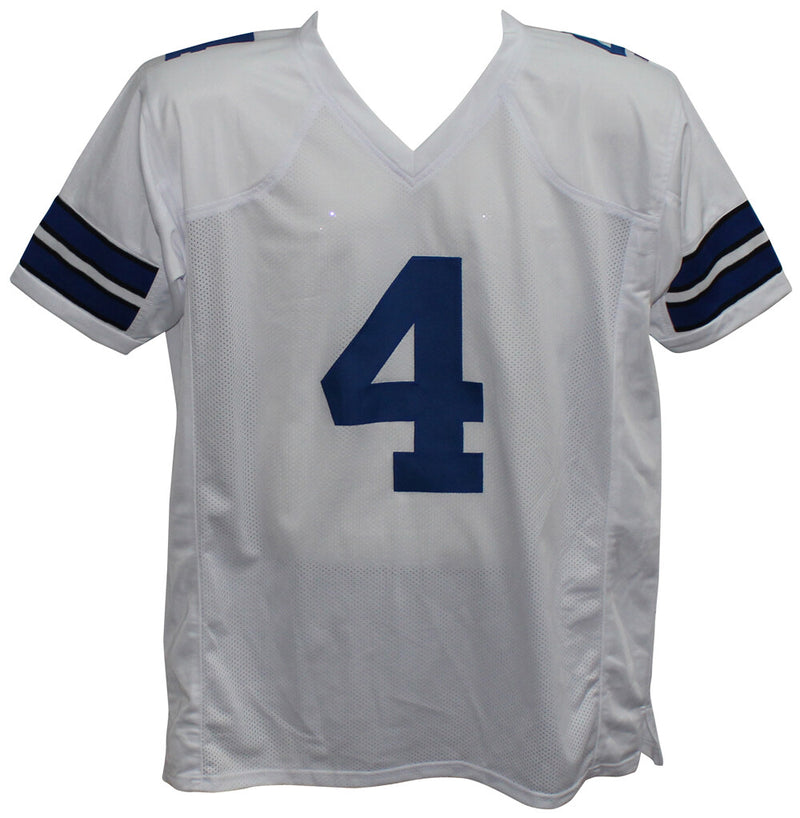 Dak Prescott Autographed Dallas Cowboys Custom Jersey (White)