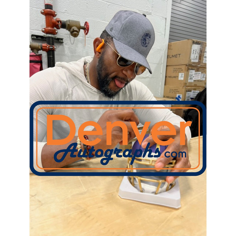 Ray Lewis Autographed Baltimore Ravens 2026 Alternate Mini Helmet