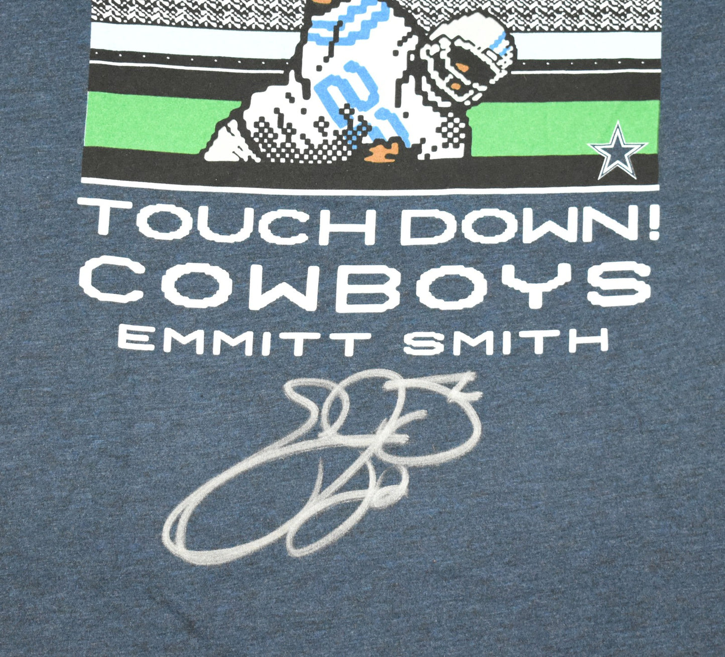 Emmitt Smith Autographed Dallas Cowboys Homage T-Shirt