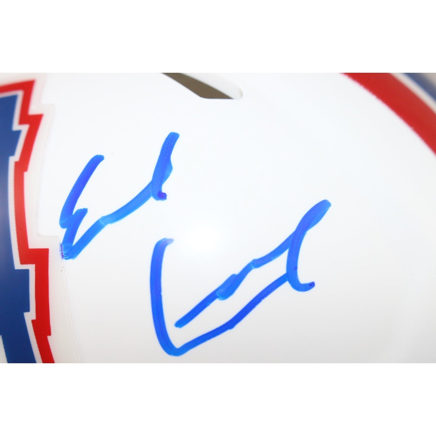 Earl Campbell Autographed Houston Oilers Throwback Mini Helmet (Beckett)