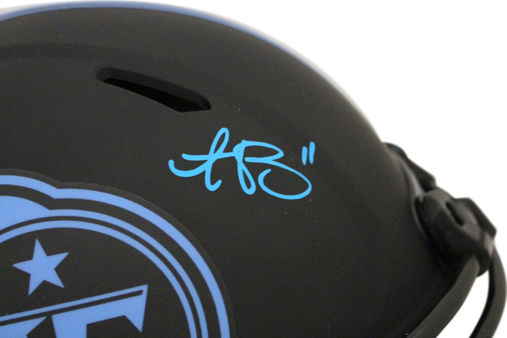 AJ Brown Tennessee Titans Autographed Authentic Eclipse Speed Helmet