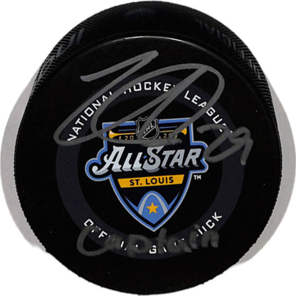 Nathan MacKinnon Signed Colorado Avalanche 2020 ASG Hockey Puck
