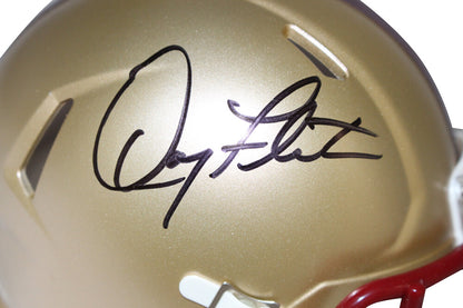Doug Flutie Autographed Boston College Speed Mini Helmet (Beckett)