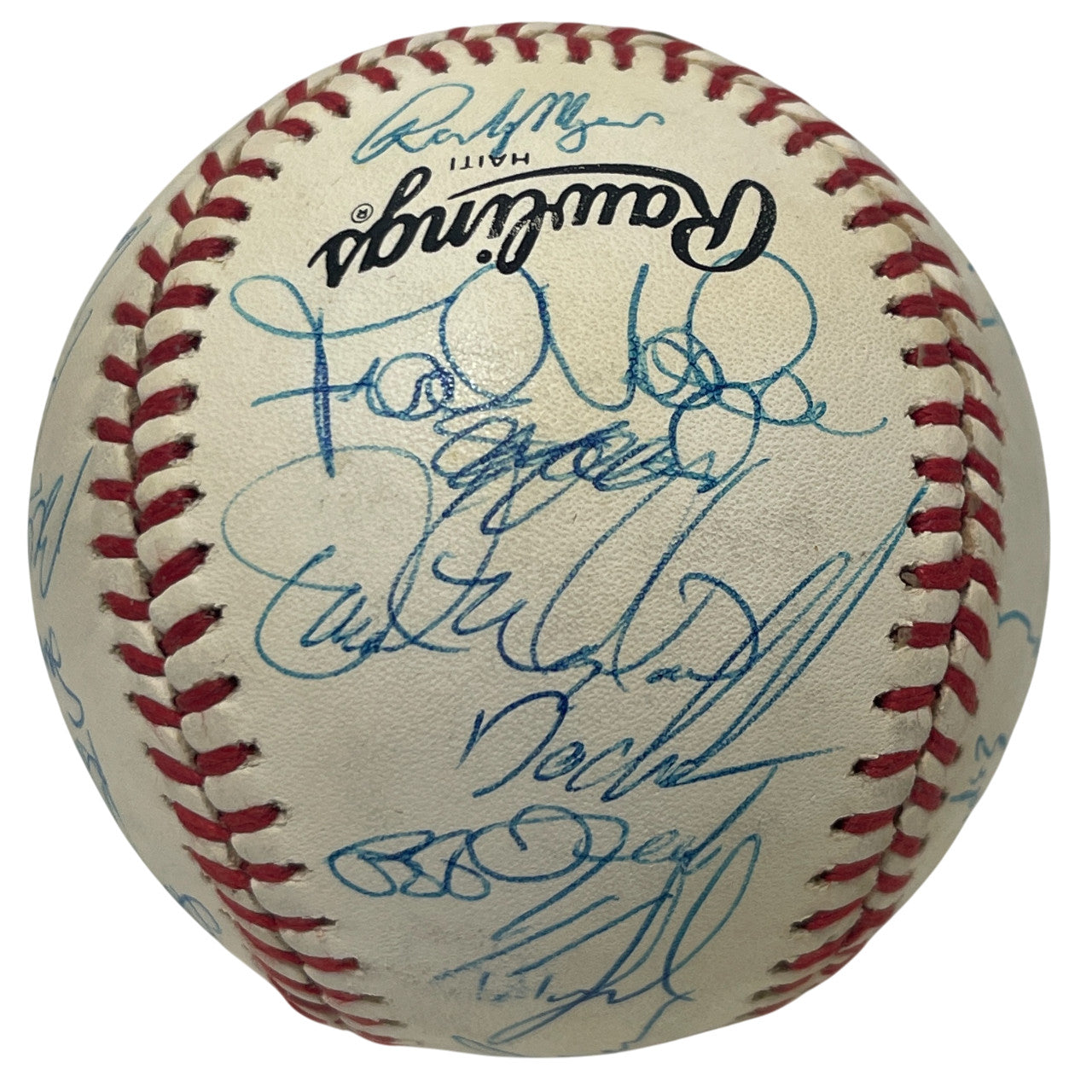 1989 New York Mets Team Signed Baseball JSA LOA