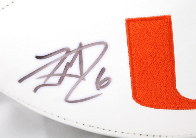 Lamar Miller Signed Miami Hurricanes Logo Football