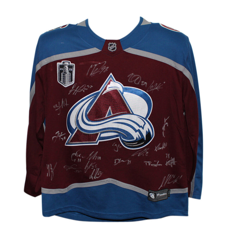 Colorado Avalanche Team Signed Fanatics Jersey (20 Autographs)