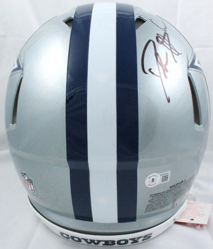 Deion Sanders Signed Dallas Cowboys Full Size Speed Authentic Helmet - Black