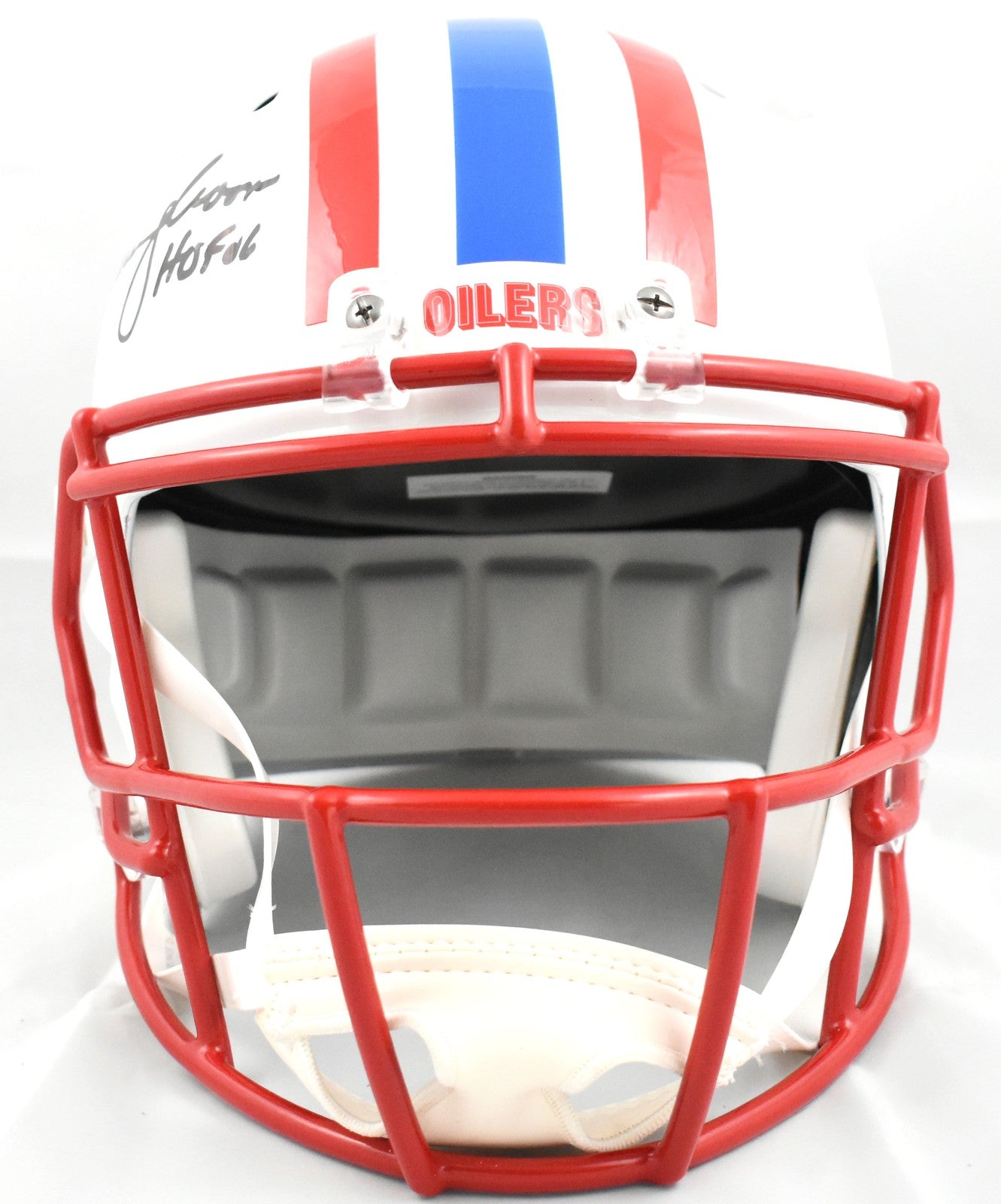 Warren Moon Signed Houston Oilers Full Size Helmet