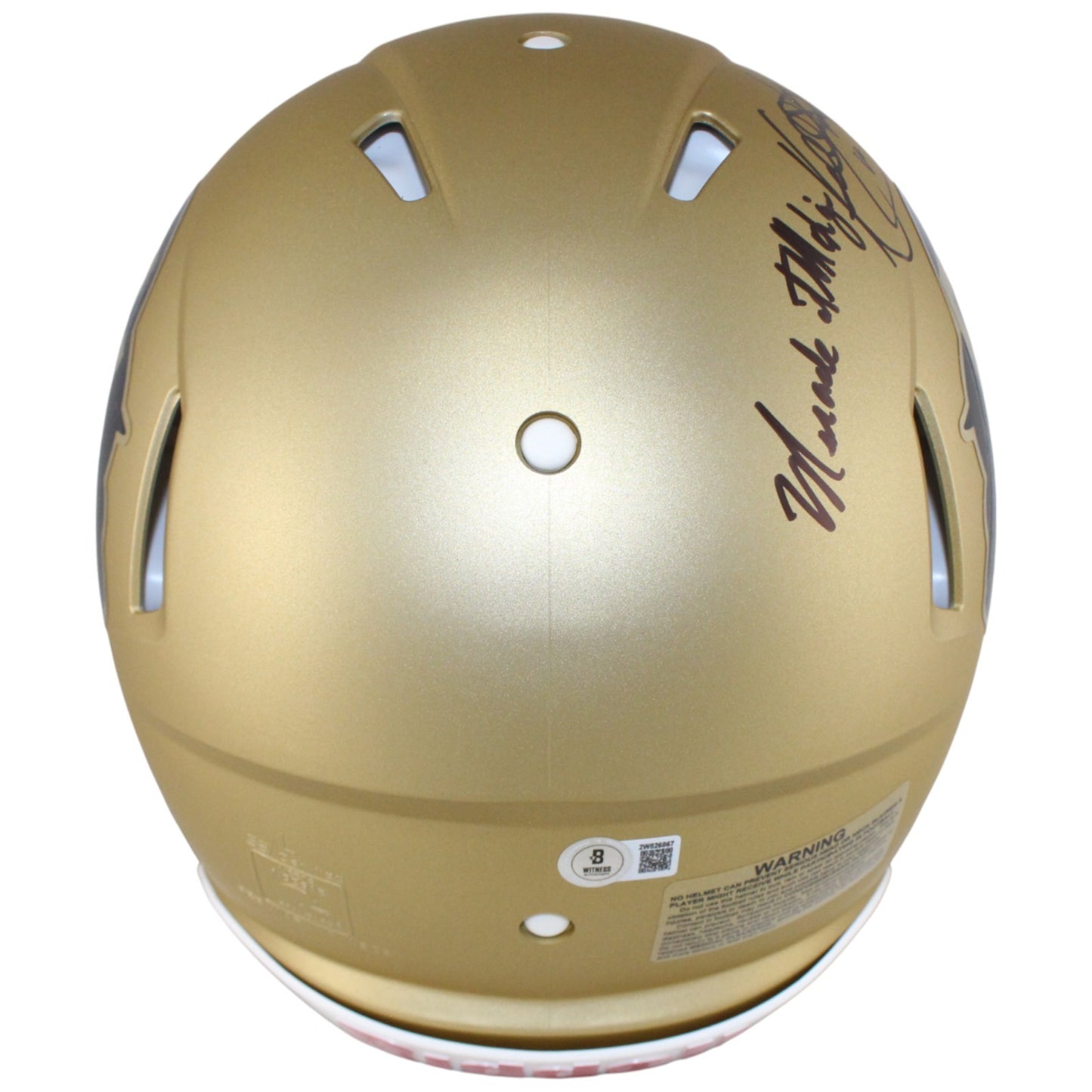 Kordell Stewart Signed Colorado Buffaloes Full Size Authentic Gold Helmet