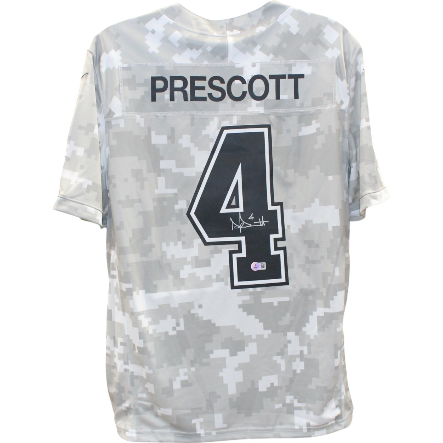 Dak Prescott Dallas Cowboys Autographed Nike Arctic Camo Jersey