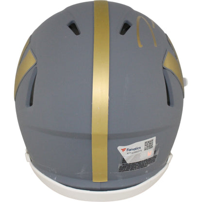 Jayden Daniels Washington Commanders Signed Slate Mini Helmet