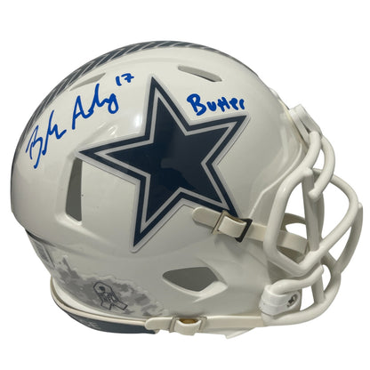 Brandon Aubrey Signed Dallas Cowboys 2024 Salute to Service Mini Helmet