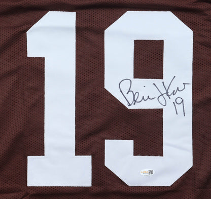 Bernie Kosar Autographed Cleveland Browns Brown Custom Jersey