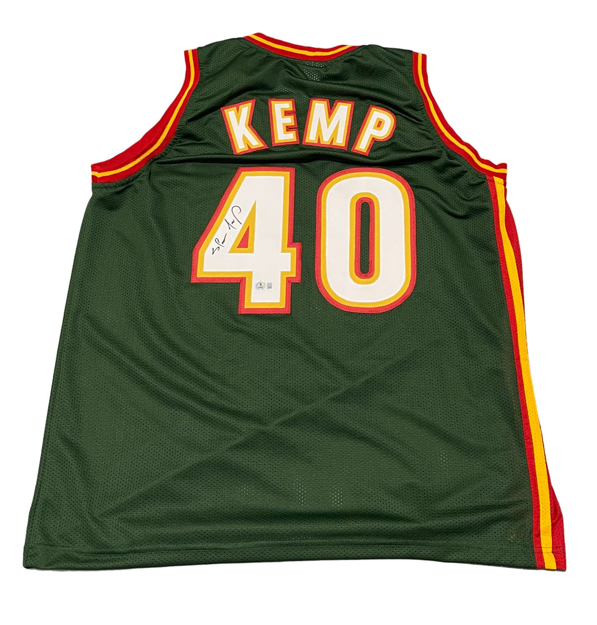 Shawn Kemp Signed Seattle Supersonics Custom Jersey