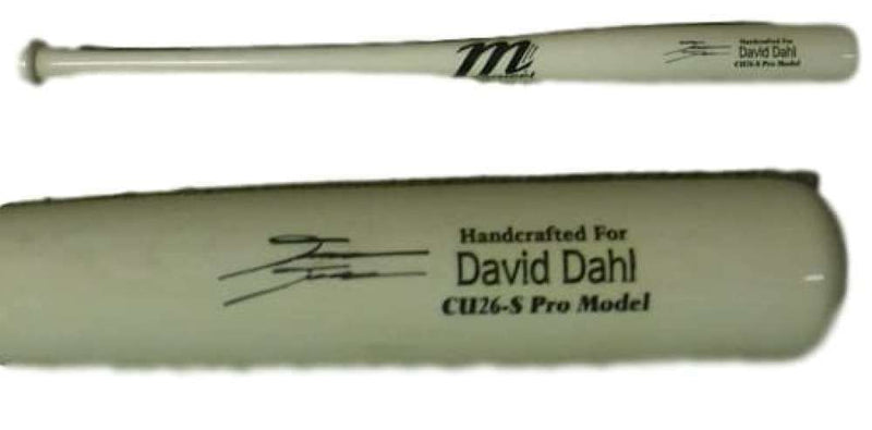 David Dahl Colorado Rockies Autographed Game Model Baseball Bat