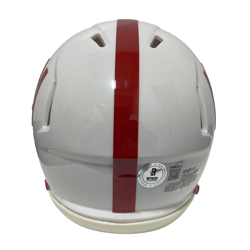 Mike Rozier Signed Nebraska Cornhuskers Speed Mini Helmet (Heisman 83)