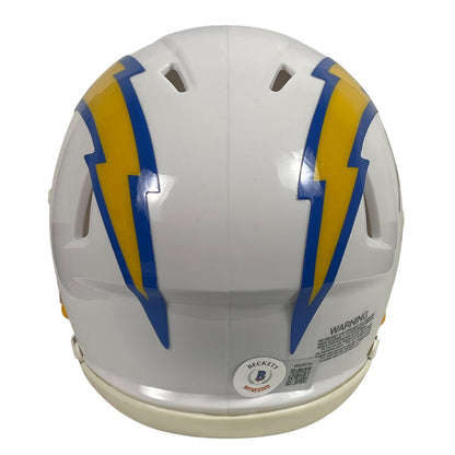 Antonio Gates Signed Los Angeles Chargers Speed Mini Helmet Beckett