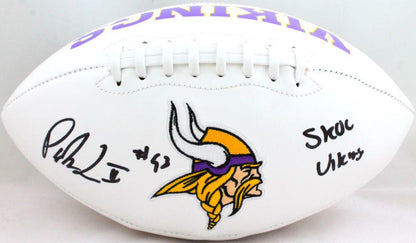 Patrick Jones Signed Minnesota Vikings Logo Football - Skol Inscription