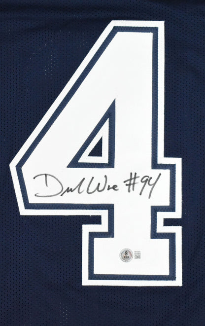 DeMarcus Ware Autographed Dallas Cowboys Custom Blue Jersey