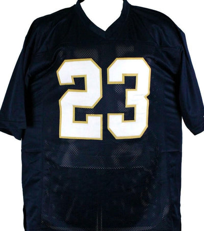 Kyren Williams Signed Notre Dame Custom Blue Jersey