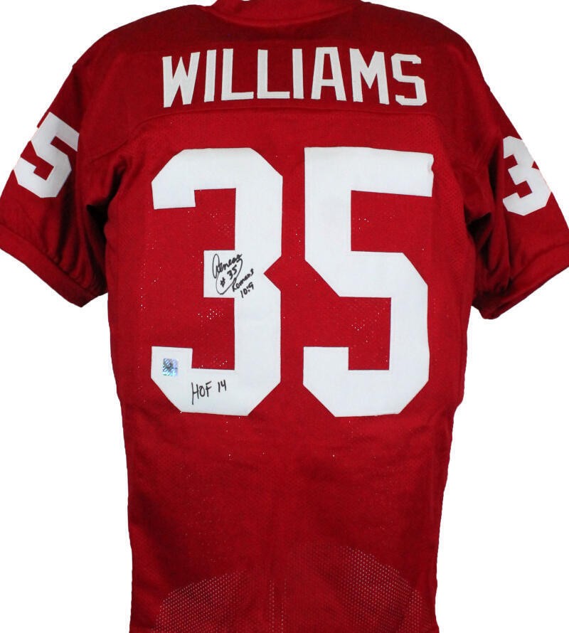 Aeneas Williams Signed Arizona Cardinals Custom Jersey - HOF Inscribed