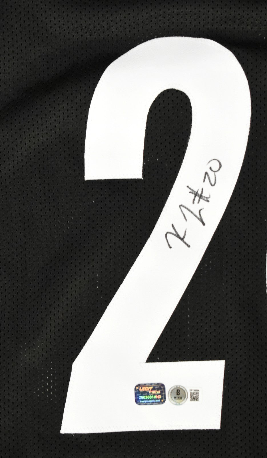 Kaleb Johnson Autographed Pittsburgh Steelers Custom Black Jersey