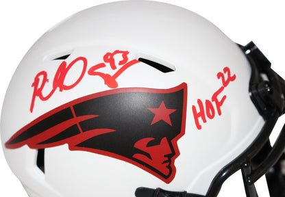Richard Seymour New England Patriots Autographed Lunar Mini Helmet HOF Inscription