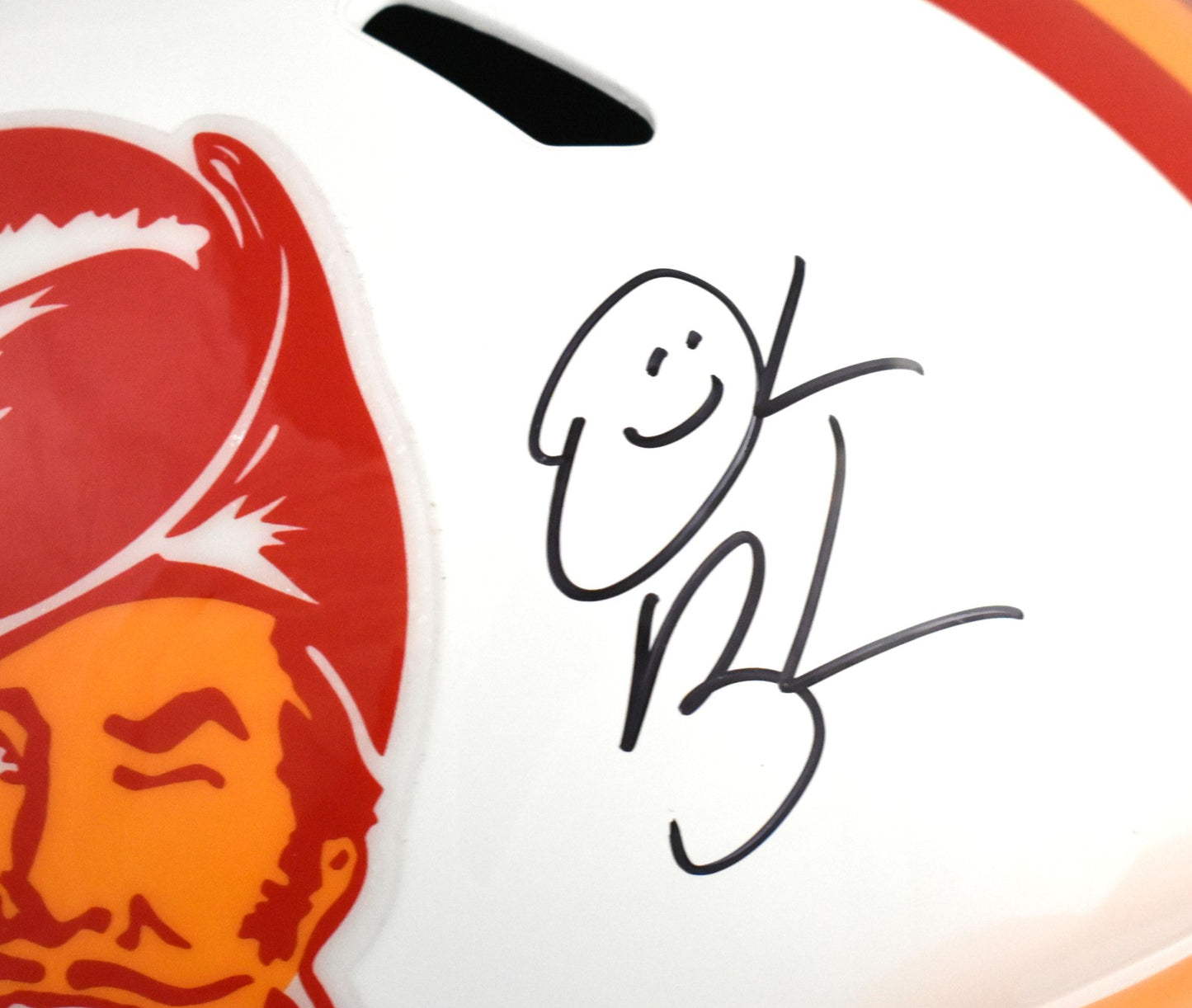 Derrick Brooks Signed Tampa Bay Buccaneers Throwback Full Size Helmet