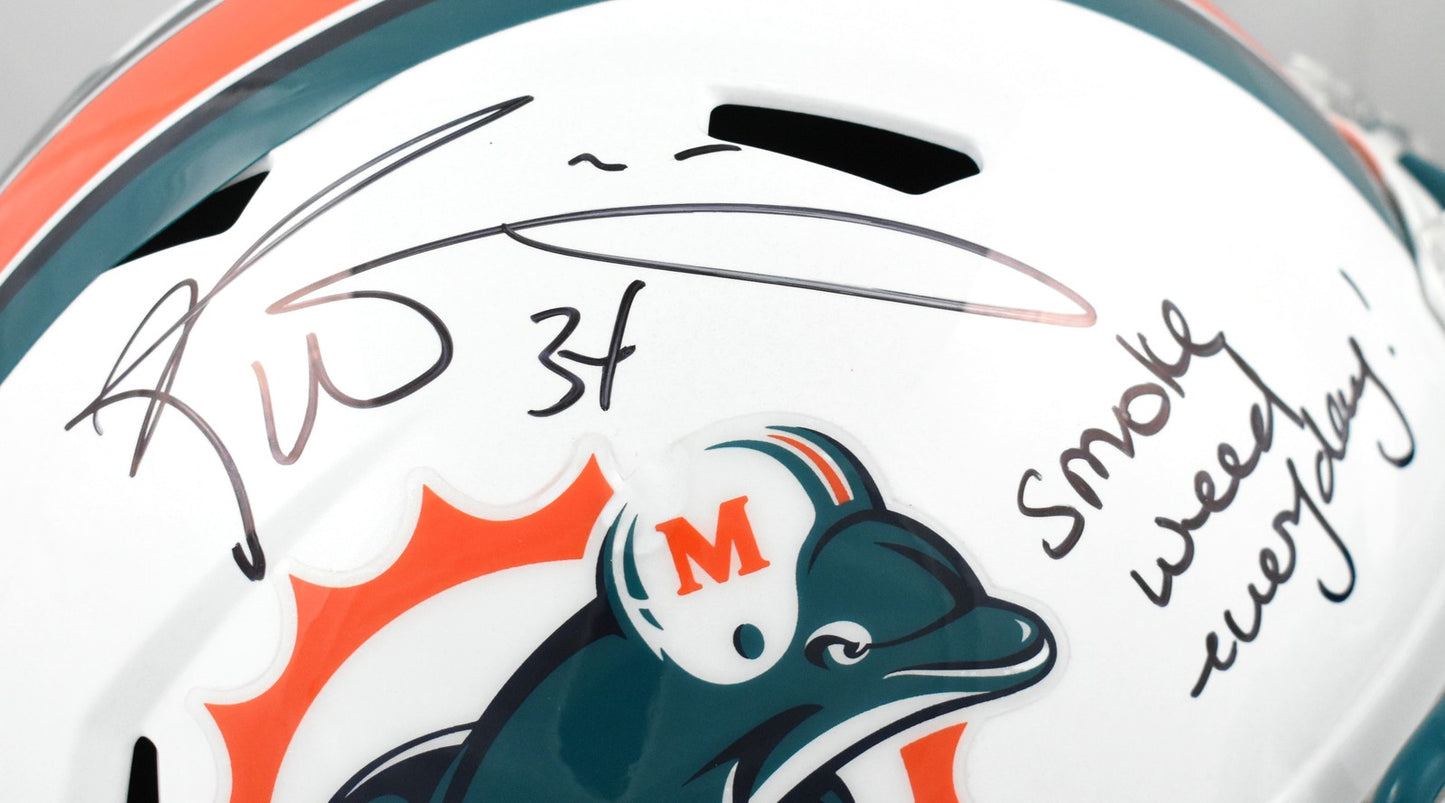 Ricky Williams Signed Miami Dolphins Full Size Speed Replica Helmet