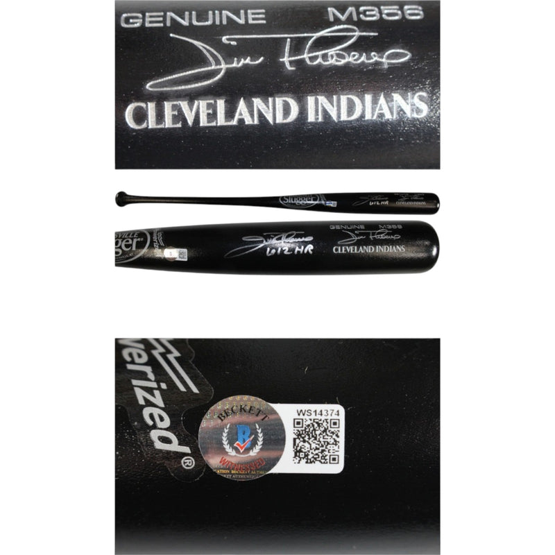 Jim Thome Autographed Cleveland Indians Louisville Slugger Bat (612 HR)
