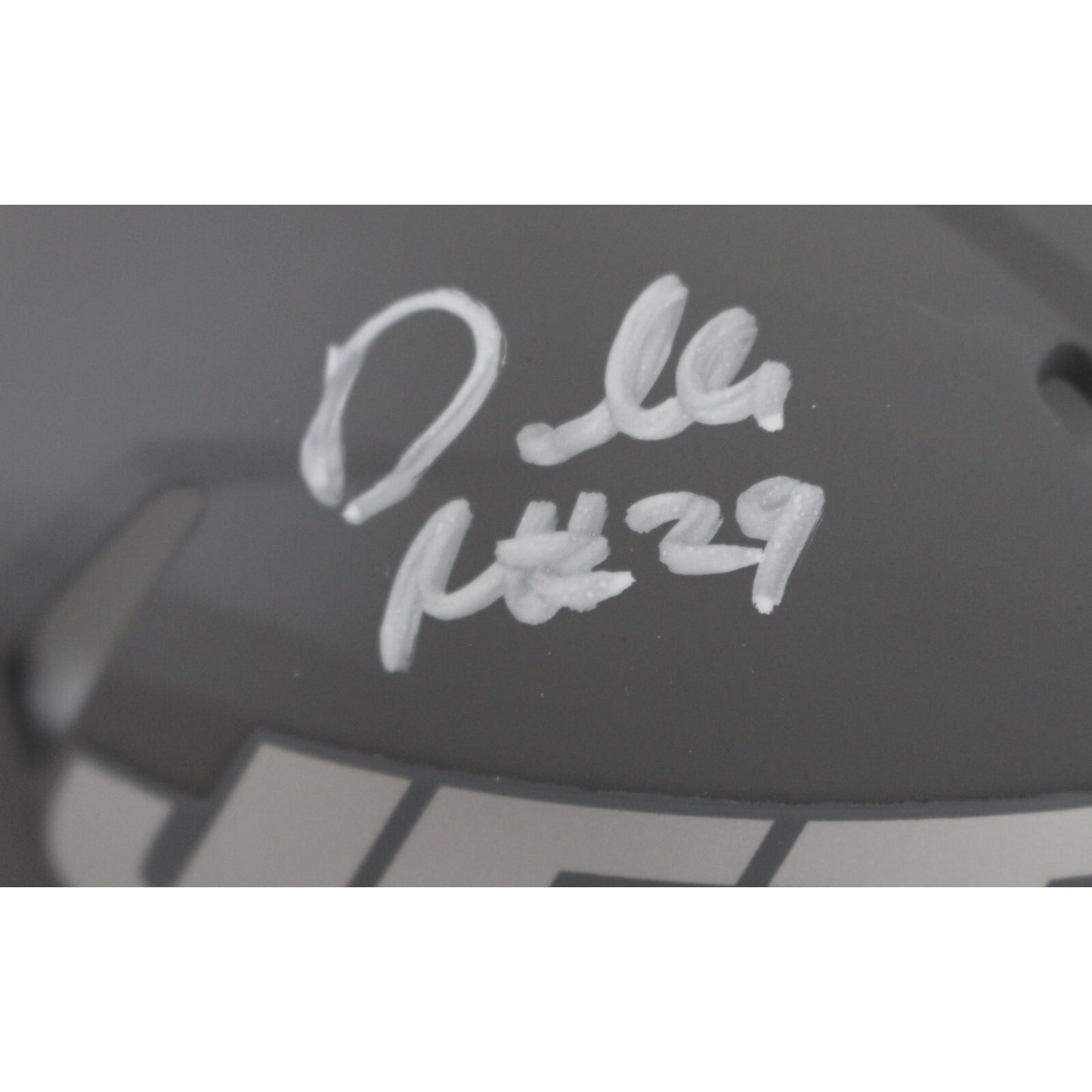 Darrelle Revis Autographed New York Jets Slate Mini Helmet